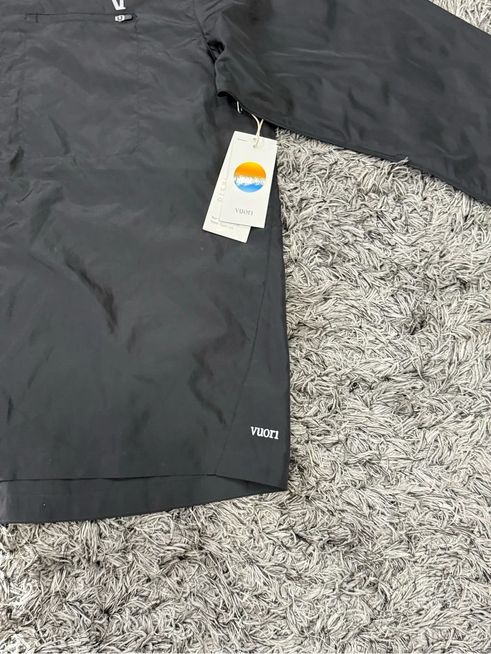 VUORI Daybreak Windbreaker Jacket Hooded V523 Full Zip Company Logo Men Size XXL